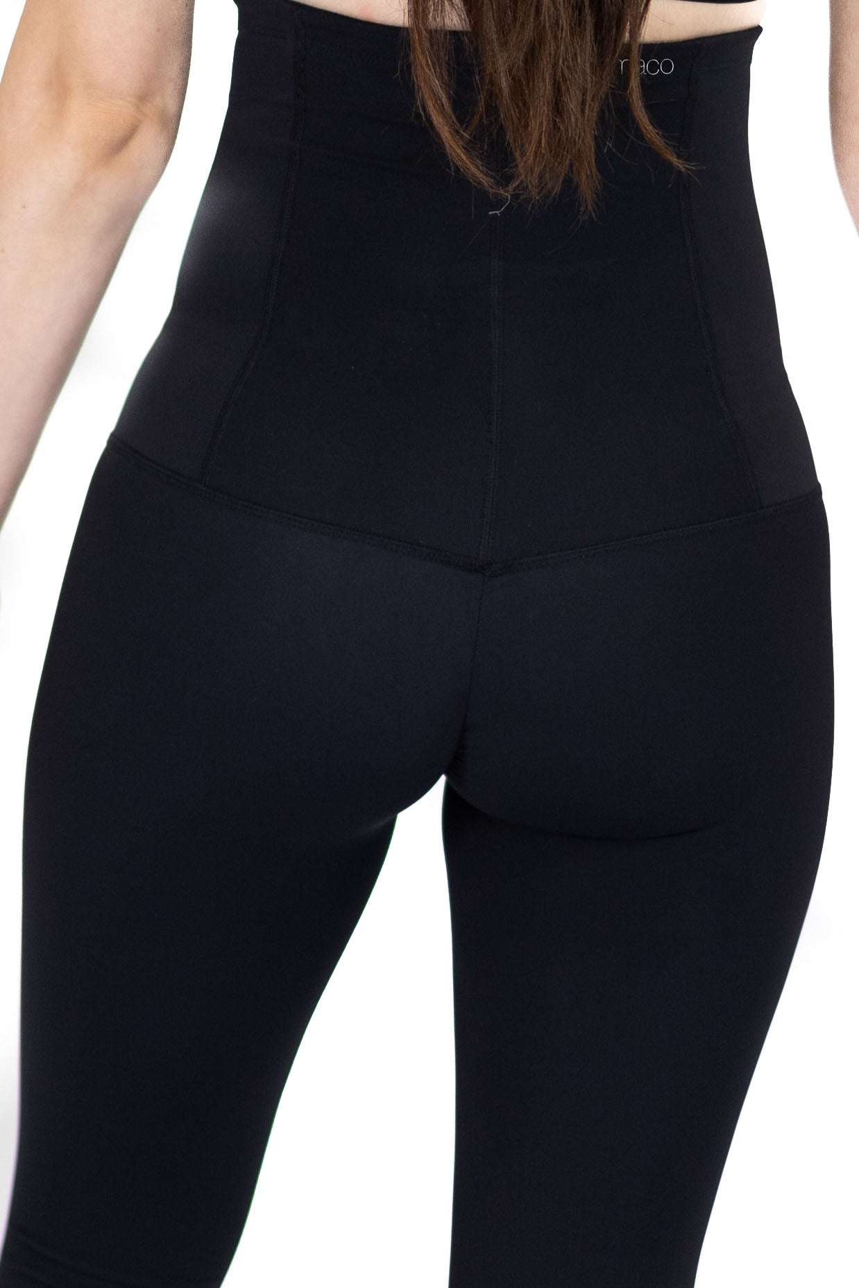 High-waisted black leggings for pregnancy recovery and best post partum support