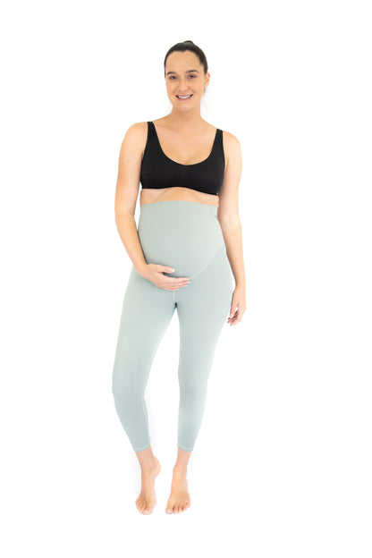 7/8 Maternity Leggings - Spearmint- FINAL SALE ONLY